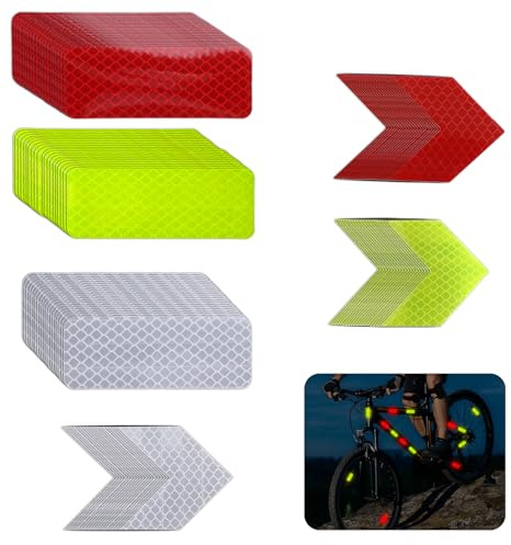 Katyjun 120 reflektorband mit starker Haftung, reflektierende aufkleber für Kinderwagen Helm Motorrad bei Nacht, wasserfeste fahrrad reflektoren aus PET