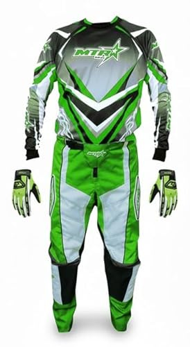 Equipacion de motocross niños infantil MTR, conjunto Camiseta + Pantalon + Guantes