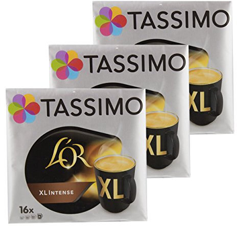 Tassimo Or XL Intense, Café, Capsule Gemahlener Röst Café, 48 Disques