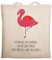 Mr. & Mrs. Panda Tragetasche Flamingo Classic - Geschenk, Laptoptasche, einzigartig, rosa, Spruch, Stofftasche, Umhängetasche, Selbstliebe,