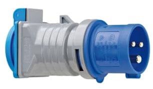 Brennenstuhl CEE Adapter/Caravan-Adapter IP44 (3-poliger CEE Stecker: 230V/16A, Schutzkontakt-Steckdose: 230V/16A, für den Außenbereich, ideal für Camping)