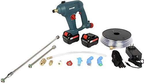 FORUM EQUIPEMENT - Pulvérisateur Électrique Eco Sprayer compatible pulvérisateur – Pulvérisateur Électrique Toiture Longue Portée 10m, Débit 120 L/H, Tuyau 6m, Portée du Jet 10m - 2 Batterie