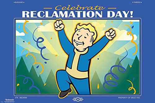 Fallout - 76 - Reclamation Day - Game Videospiel - Poster Plakat Druck - Grösse 91,5x61 cm