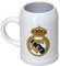 Real Madrid, Jarra de Cerveza, Capacidad 400 ml, Producto Oficial Real Madrid,Regalo Original Color Blanco (CyP Brands)