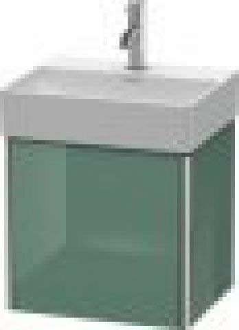 Duravit XSquare Waschtischunterbau wandhängend 43,4 x 34,0 cm, 1 Tür Anschlag rechts, für Waschtisch DuraSquare 073245, Farbe (Front/Korpus): Nachtblau Seidenmatt Lack - XS4060R9898