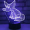 Jinson well 3D Maus Lampe optische Illusion Nachtlicht, 7 Farbwechsel Touch Switch Tisch Schreibtisch Dekoration Lampen perfekte mit Acryl USB Spielzeug