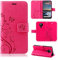 betterfon Hülle Kompatibel mit Nokia 5.3 | Premium PU Leder Handyhülle Wallet Case für 5.3 | Schutzhülle Blumen Klapphülle Handyhülle | Pink