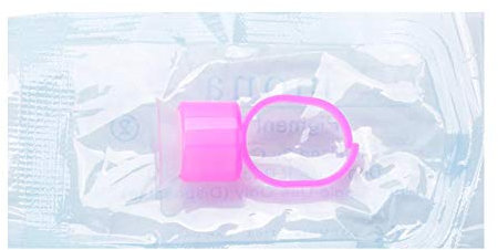 Tattoo Ring Cup - 2 Farben Einweg Tattoo Ink Ring Cups mit Schwammpigmenthalter Permanent Makeup(Schwammringbecher (pink))