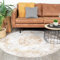 FRAAI | Home & Living Teppich Vintage Rund - Lago Gelb - Baumwolle, Polyester - Flachgewebe - Vintage - Orientalisch - Wohnzimmer, Esszimmer, Schlafzimmer - Carpet