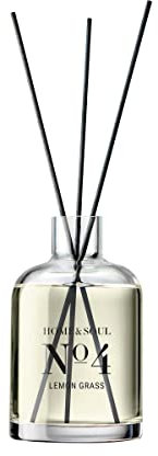 BUTLERS Raumduft Stäbchen Home & Soul No 4 -Lemon Grass- 250ml | Rattan Duftstäbchen mit ätherischen Ölen | angenehmer Raumerfrischer für Badezimmer Regal Dekoration