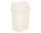 M1SS 8L/25L/50L Litre Plastic Swing Bin Waste Recycle Dustbins Kitchen, Bathroom Rubbish Trash Refused Bins (Soft Cream, 50 Litre)