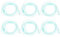 HEALLILY 6Pcs Nasal Cannula Soft Oxygen Cannula Adult High- Flow Comfort Cannula 1. 5 Meters CPAP Accessories for Elderly Paticent