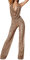 ORANDESIGNE Damen Jumpsuit Elegant Ärmellos Tiefer V-Ausschnitt Hohe Taille Overall mit Pailletten Cocktail Party Festlich Overalls Hosenanzug Playsuit Lang Romper Z Gold 38