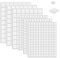 Juego de cuadrados adhesivos de espuma 3D de doble cara de 2 mm de grosor de cuadrados pequeños y grandes, 6 hojas para álbumes de recortes, suministros para manualidades, fabricación de tarjetas