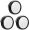ULTECHNOVO 3 Pcs Computer Mirror Office Rear-view Monitor Desk Cubicle Easy Install Stay Aware