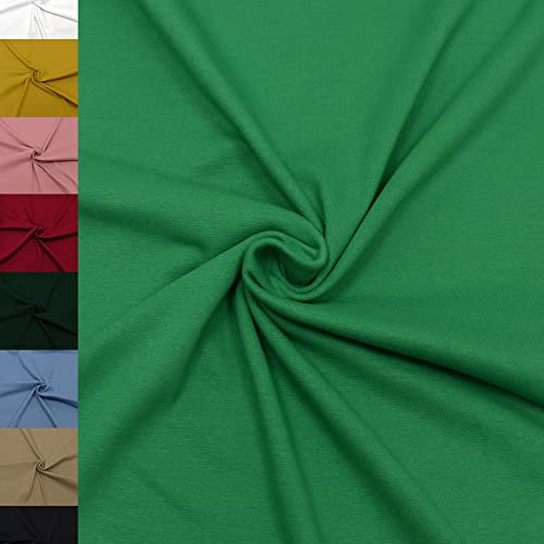 MAGAM-Stoffe Noah Bündchenstoff Feinstrick uni Oeko-Tex Meterware 50cm (16. Grün)
