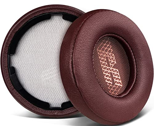 SOULWIT Ersatz Ohrpolster für JBL Live 400BT/Live 400 BT On-Ear Wireless-Kopfhörer, Ersatzpolster mit weicherem Proteinleder, Geräuschisolierung aus Schaumstoff