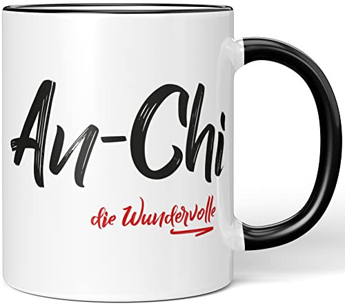 JUNIWORDS Tasse, An-Chi, die Wundervolle, Schwarz (5207323)