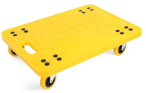 MaxWorks 50840 Rollwagen mit hoher Sichtbarkeit, 136 kg Kapazität, mit 4 Lenkrollen, 48,1 x 36,1 cm Plattform