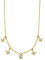 Purelei® Chaîne papillon (or, or rose) - Collier étanche pour femme avec 5 pendentifs en forme de papillon - Collier en acier inoxydable avec pierres semi-précieuses - Cadeau pour femme, Acier