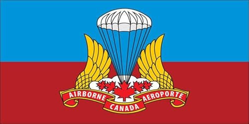 WildeBabsKLBT 11cm Hochwertiger Auto-Aufkleber Sticker Decal Autoaufkleber Aufkleber-Folie Wetterfest Canada Canadian Airborne Flag Flagge Fahne Army F1065