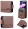 König Design Custodia per Samsung Galaxy Z Flip 5, Galaxy Z Flip 5 5G, a portafoglio, con funzione leggio, per Samsung Z Flip 5 Cover (marrone scuro)