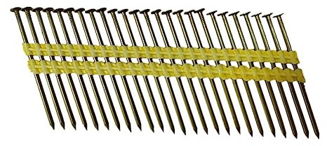 Zeluga 13-286-2M 21 Degree Framing Nails, 3-Inch x 0.131-Inch Round Head Plastic Strip Collated Framing Nails Smooth Shank Nails for Framing Nailer Gun (2,000 Counts)