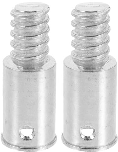 Beavorty Thread Tip Replacement,2pcs Ultra Threaded Tip Repair Kit Pole Handle Extension Pole Adapter Tips Metal Threaded Handle Tips End Adapter for Stick Mop Broom Brush