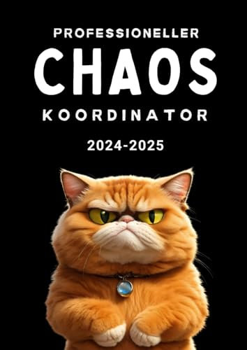 Professioneller Chaos Koordinator 2024-2025: A4 Kalenderbuch 1 Tag 1 Seite | XXL Kalender 392 Seiten | geeignet als Terminplaner Notizbuch Studienplaner Praxisplaner | Cover Schwarz