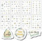Sticker Hochzeit Gästebuch - Gold - Liebevoll designte Sticker - 187 Motive - Aufkleber Hochzeit für das Gästebuch - Sticker Gästebuch Hochzeit