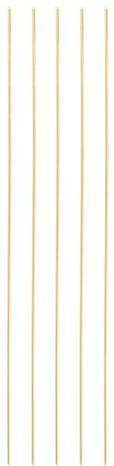 PATIKIL 5 Stück Messing Rundstab, 1mm x 8 Drehstahl H62 Messing Rundstab für DIY Handwerkskunst Modellbau Hardware Neuheit Modellauto Flugzeug Boot Schiff, Kupfer