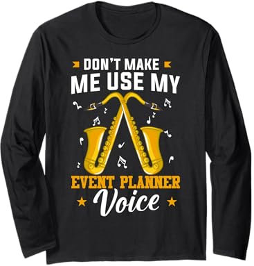 Event Planner Professional Planning Management Organizer Long Sleeve T-Shirt