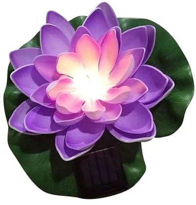 Doiyislem Schwimmende Solarleuchten | Schwimmende solarbetriebene LED-Leuchten für Gartenteiche | Blumenförmige wasserdichte LED Laterne als dekorative Pooldekoration für Hochzeiten