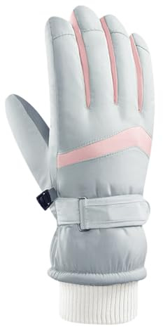 Cocila Winter Leather Work And Downhill Ski Gloves Mitten Men Women Motorcycle Mittens Black Mens Thermal Seal Skin Long Gardening For Cotton Warm Touchscreen Women'S Running Thermos Walking