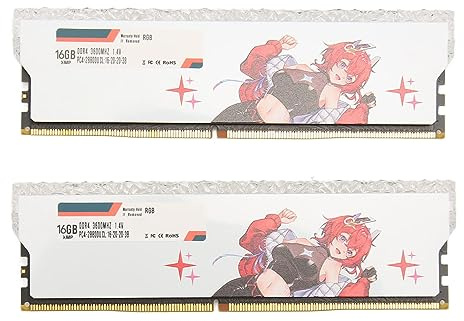 YUEHISY Gaming PC Memory DDR4 3600MHz CL16, XMP 2.0 One-Click Overclocking, 1.35V High Speed, Aluminum Heat Dissipation, Desktop RAM Module (32GB(2x16GB))