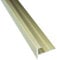 Alu Stufenprofil Fliesenschiene Profil Treppe Laminat gold matt L270cm H10mm