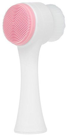 Sgerste double côté Brosse pour le visage Facial manuel à laver la peau Brosse de nettoyage machine Exfoliant à main levée rose