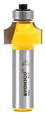Yonico 13962 3/16-Inch Radius Round Over Edge Forming Router Bit 1/2-Inch Shank