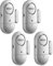 Door Window Alarm 4 Pack New Version with Two Volume Levels NOOPEL Magnet Triggered Burglar Intruder Entry Sensor Alert for Home Security with Batteries Included (4)