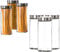 BigDean 3er Set Vorratsgläser 2,2 Liter Set Glas Schraubglas Lebensmittelglas Edelstahldeckel Schraubverschluss 27 x 11 cm Spaghettiglas