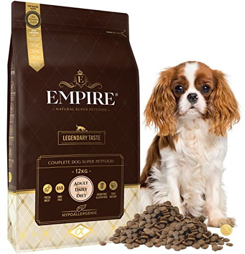 Empire Erwachsene Hunde Trockenfutter - 12kg - Neue Hundefutter Getreidefrei - Kleine Rassen - Wild und Lamm - Glutenfrei