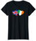 Womens UK Ireland Flag T Shirt Heart British Irish Love Cute T-Shirt