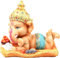 TIED RIBBONS Ganesh-Statue für Zuhause | Harz, 12,7 cm | Handgefertigte Hindu-Dekor-Figur, Ganesha-Statuen zur Bürodekoration | Diwali-Dekorationen für das Haus | Ganesh-Dekorationen für Zuhause