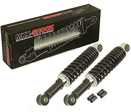 240 mm Stoßdämpfer Federbein Set Schwarz für Mofa Moped Mokick - Honda Dax Schwalbe Zündapp Puch Hercules Simson