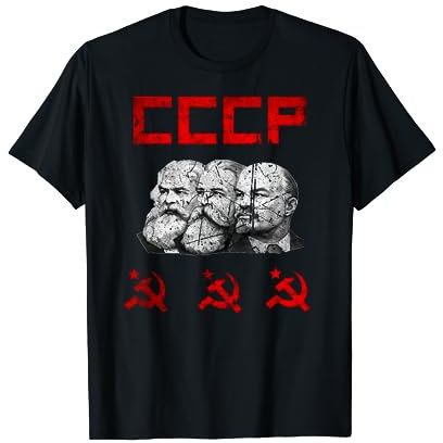 Sowjetunion Marx Engels Lenin CCCP Hammer und Sichel T-Shirt
