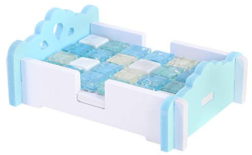 POPETPOP Hamster Cooling Bed Summer Small Animal Cooling Pad Mat Chinchilla Single Ice Bed Cage Toys for Small Animals Dwarf Hamster Mouse Sky- blue