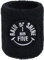 Motivation Schweissband: Rain or Shine - I'am fine - Schweißband Bestickt & Absorbierendes Frottee Handgelenk Arm Black modernes Wristband Fitness Geschenk Schweiß-Armband