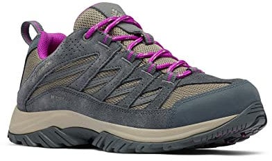 Columbia Crestwood WP wasserdichte Wanderschuhe für Damen, Schwarz (Kettle x Bright Plum), 38 EU