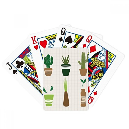 Cactus Potted Succulents Poker Jeu de cartes magiques