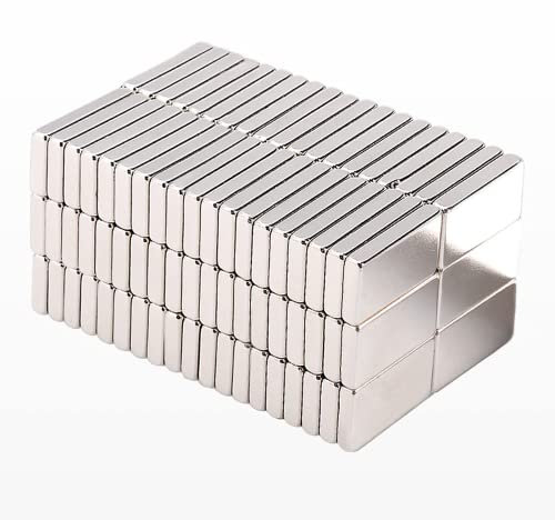 MIN CI 6x3x1.5mm Neodym Magnete Extra Stark,120 Stück Starker Magneten Rechteckig Flach Magnet Halt Mini Magnete Magnetplatten Kleine Magnete Kühlschrank Fotos Karten Postkarte Büro